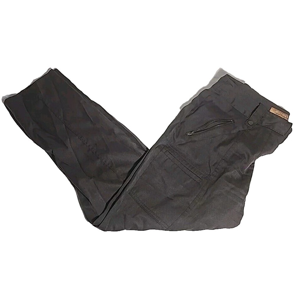 Ellen Tracy Straight Leg‎ Flat Front Zipper Pocket Pants Brown Size 8